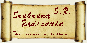 Srebrena Radisavić vizit kartica